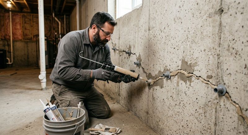 Basement Foundation Repair in Uxbridge, MA