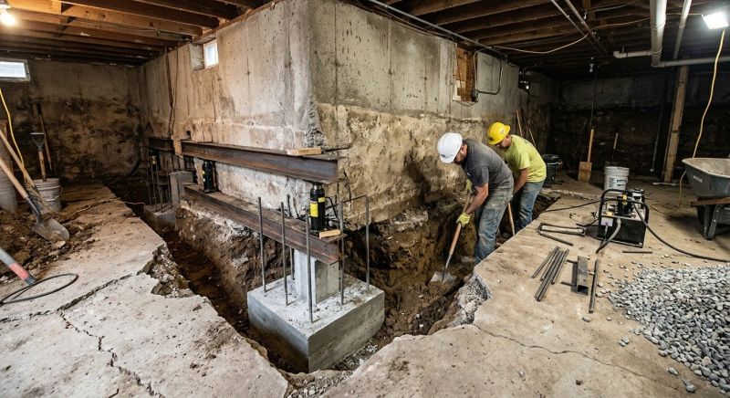 Basement Underpinning in Woonsocket, RI
