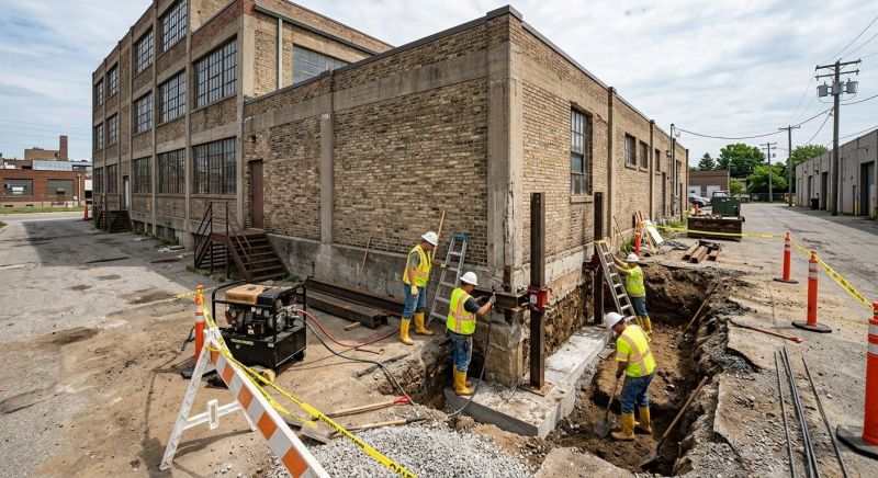 Building Foundation Repair in Bellingham, MA