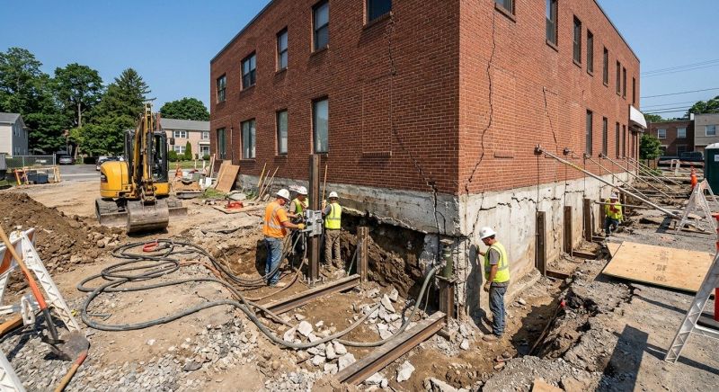 Building Foundation Repair in Dighton, MA