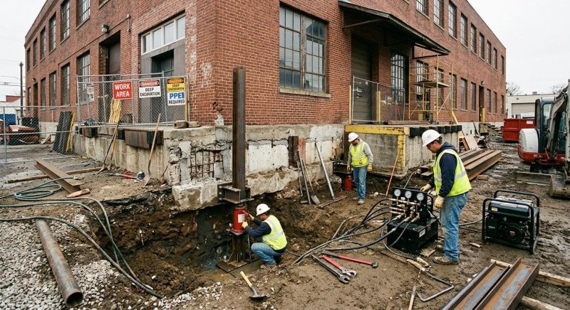 Building Foundation Repair in Medway, MA