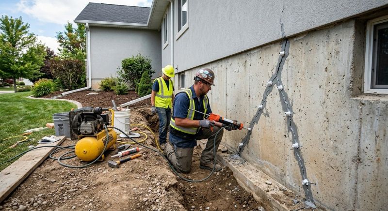Foundation Damage Repair in Foxboro, MA
