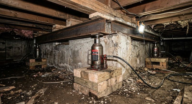 Foundation Jacking in Sharon, MA