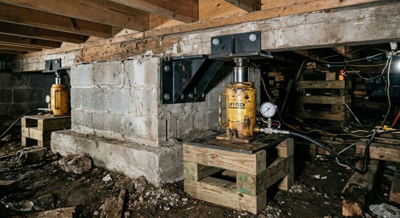 Foundation Jacking in West Warwick, RI