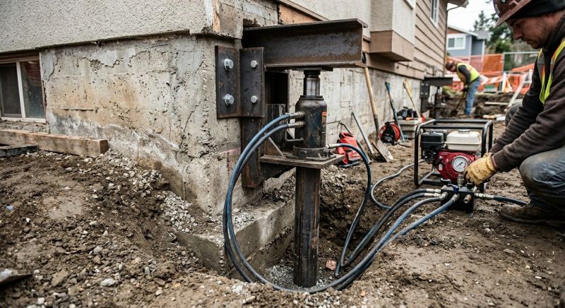 Foundation Lifting in North Oxford, MA