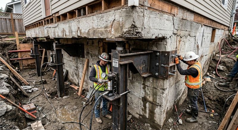 Foundation Lifting in Northborough, MA