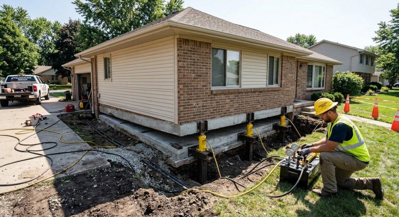 Foundation Lifting in West Warwick, RI