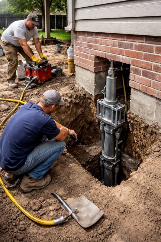 Foundation Pier Repair in Woonsocket, RI