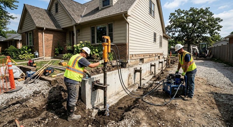 Foundation Stabilizing in Woonsocket, RI