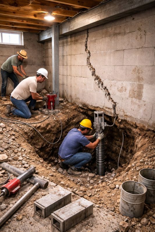Foundation Structural Repair in Coventry, RI