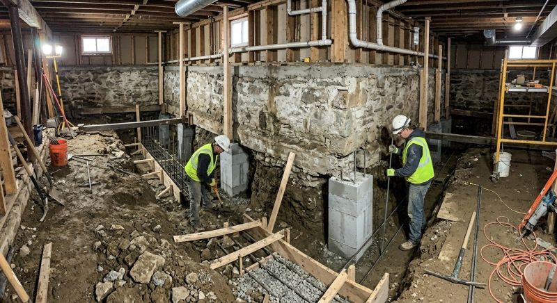 Foundation Underpinning in Woonsocket, RI