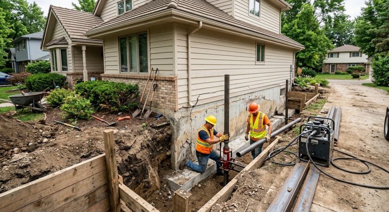 House Foundation Repair in Canton, MA