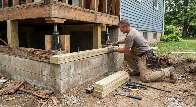 House Foundation Repair in Canton, MA