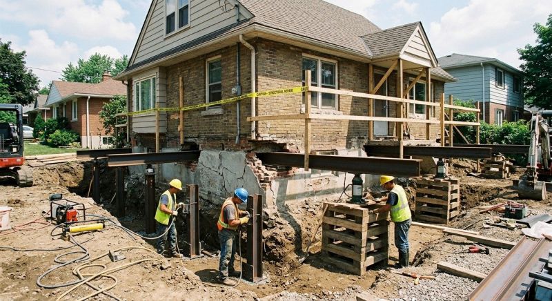 House Foundation Repair in North Attleboro, MA