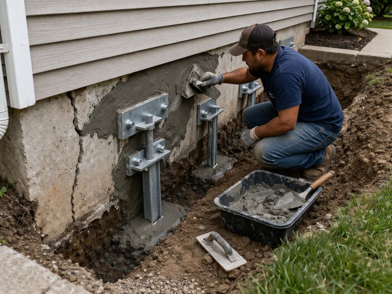 House Foundation Repair in Oakland, RI