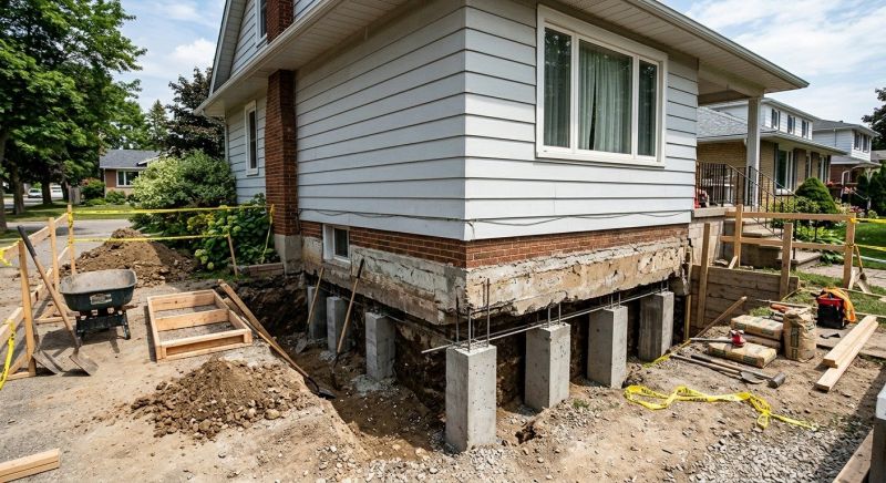 House Underpinning in Woonsocket, RI