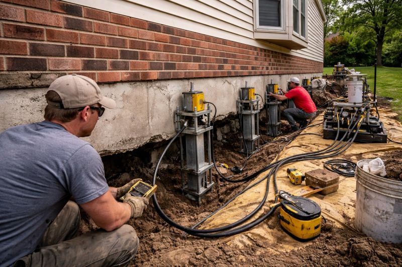 Settling Foundation Service in East Greenwich, RI