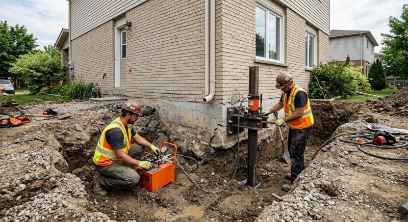 Sinking Foundation Lifting in Woonsocket, RI