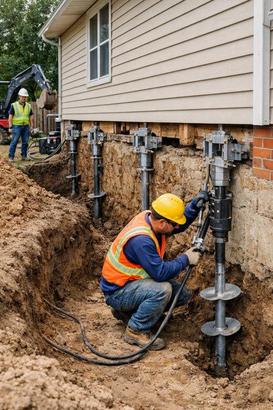 Sinking Foundation Lifting in Woonsocket, RI