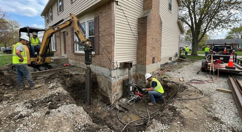 Sinking Foundation Repair in Charlton, MA