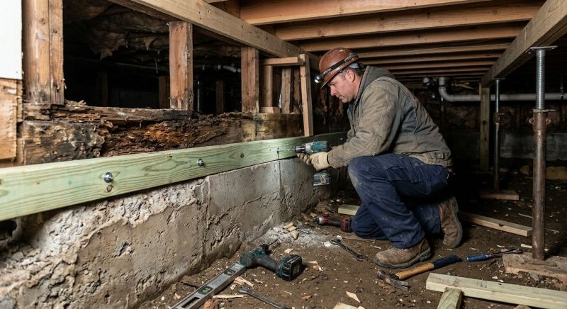 Sinking Foundation Repair in Swansea, MA