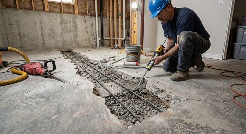 Slab Foundation Repair in Woonsocket, RI