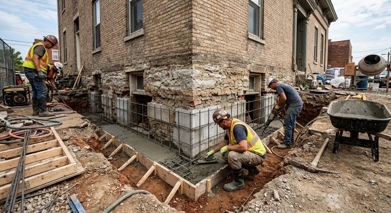 Structural Underpinning in Woonsocket, RI
